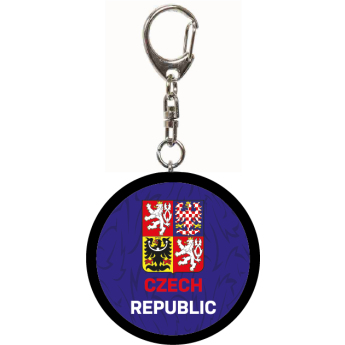 Hokejové reprezentácie kľúčenka Czech Republic minipuk logo blue