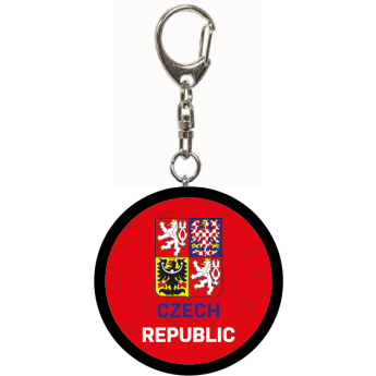 Hokejové reprezentácie kľúčenka Czech Republic minipuk logo red