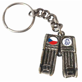 Hokejové reprezentácie kľúčenka Czech Republic concrete flag lion
