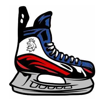 Hokejové reprezentácie odznak Czech Republic lion skates
