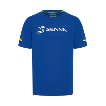 Ayrton Senna pánske tričko Stripe blue 2024
