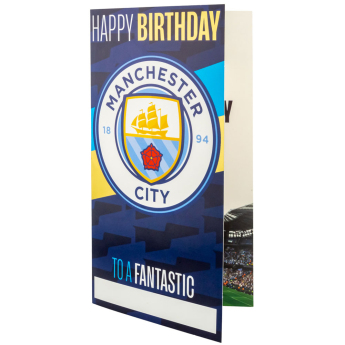 Manchester City blahoprianie Personalised Birthday Card