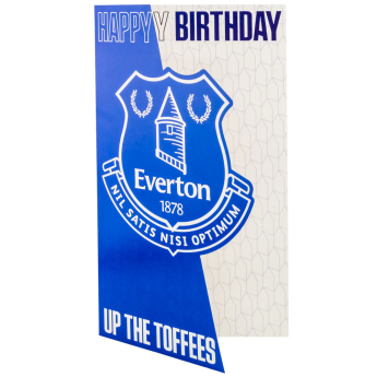 FC Everton blahoprianie Crest Birthday Card