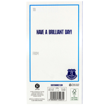 FC Everton blahoprianie Crest Birthday Card