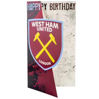 West Ham United blahoprianie Crest Birthday Card