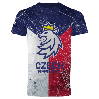 Hokejové reprezentácie pánske tričko Czech Ice Hockey sub logo lion