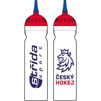Hokejové reprezentácie fľaša na pitie Czech Republic Logo Lev white