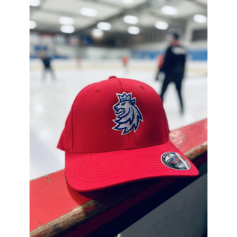 Hokejové reprezentácie čiapka baseballová šiltovka Czech republic Wooly red logo lev