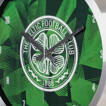 FC Celtic nástenné hodiny Geo Metal Wall Clock
