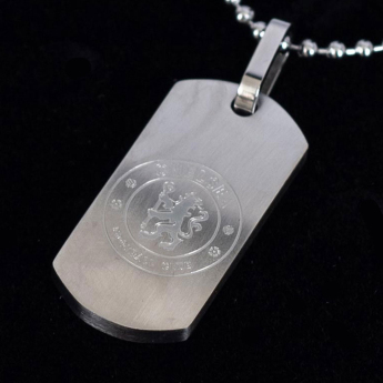 FC Chelsea retiazka na krk s psou známkou Matt Finish Dog Tag & Chain