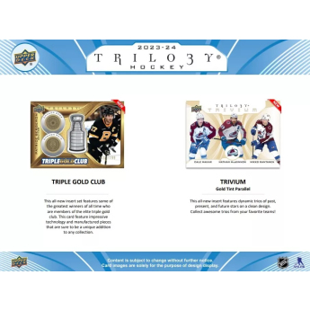 NHL boxy hokejové karty NHL 2023-24 Upper Deck Trilogy Hobby Box
