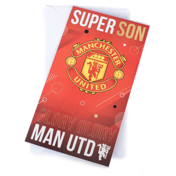 Manchester United narodeninové želanie Super Son Birthday Card