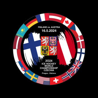Hokejové reprezentácie puk Ice Hockey World Championship Czechia MS 2024 Dueling 16.5.2024 Finland vs. Austria