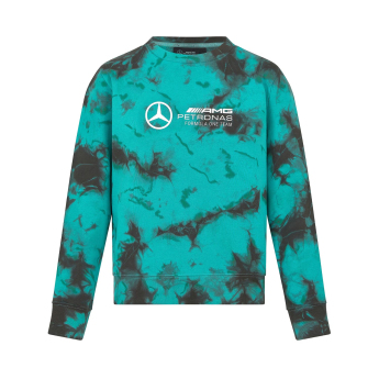 Mercedes AMG Petronas dámska mikina Crew Tie Dye F1 Team 2024