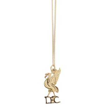 FC Liverpool retiazka na krk s príveskom 18ct Gold Plated on Silver Liverbird