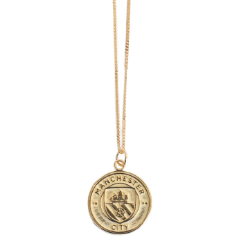 Manchester City retiazka na krk s príveskom 18ct Gold Plated on Silver