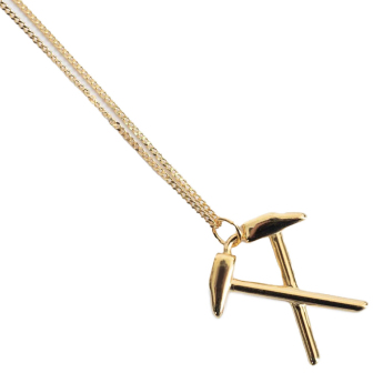 West Ham United retiazka na krk s príveskom 18ct Gold Plated on Silver
