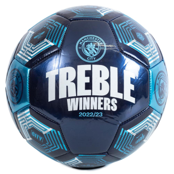 Manchester City futbalová lopta Treble Winners