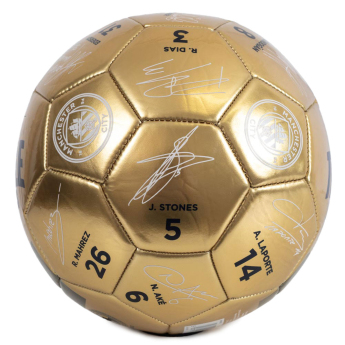 Manchester City futbalová lopta Treble Winners Sig