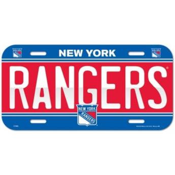 New York Rangers ceduľa na stenu License Plate Banner