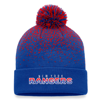New York Rangers zimná čiapka Iconic Gradiant Beanie Cuff with Pom Deep Royal-Athletic Red