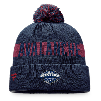 Colorado Avalanche zimná čiapka Fundamental Beanie Cuff with Pom