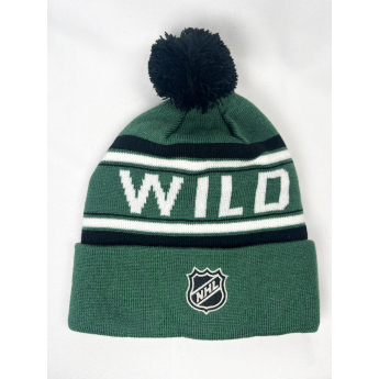 Minnesota Wild detská zimná čiapka Jacquard Cuffed Knit With Pom