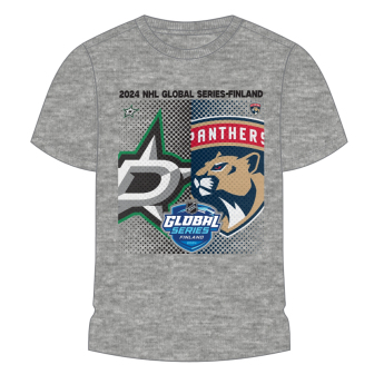 NHL produkty detské tričko NHL Global Series 2024 Finland Dallas Stars vs Florida Panthers Match-Up Graphic Tee