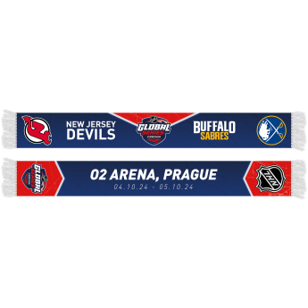 NHL produkty zimný šál NHL Global Series 2024 Czechia Buffalo Sabres vs New Jersey Devils Friendship Printed