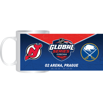 NHL produkty hrnček NHL Global Series 2024 Czechia Buffalo Sabres vs New Jersey Devils Friendship