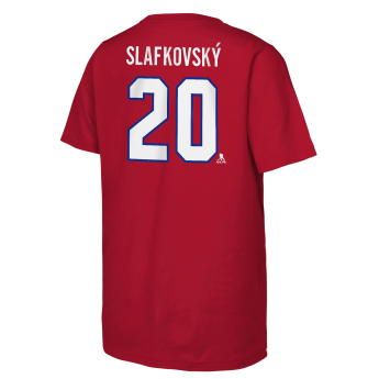 Montreal Canadiens detské tričko Juraj Slafkovsky Montreal Canadiens Flat Name & Number Ctn Tee
