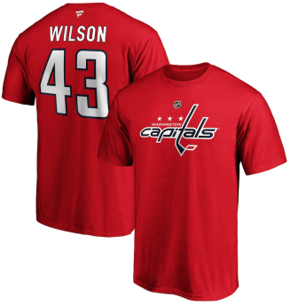 Washington Capitals pánske tričko Tom Wilson #43 Stack Logo Name & Number