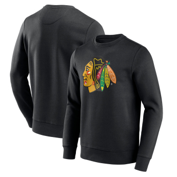 Chicago Blackhawks pánska mikina Primary Logo Graphic Crew Sweatshirt - VALUE