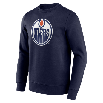 Edmonton Oilers pánska mikina Primary Logo Graphic Crew Sweatshirt - VALUE