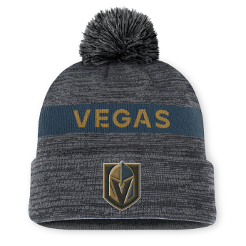Vegas Golden Knights zimná čiapka Authentic Pro Rink Beanie Cuff With POM