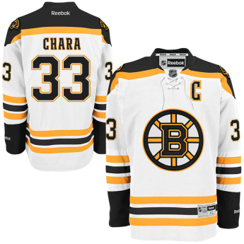 Boston Bruins hokejový dres Zdeno Chára #33 Premier Jersey Away white