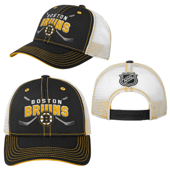 Boston Bruins čiapka baseballová šiltovka Lockup Meshback Adjustable