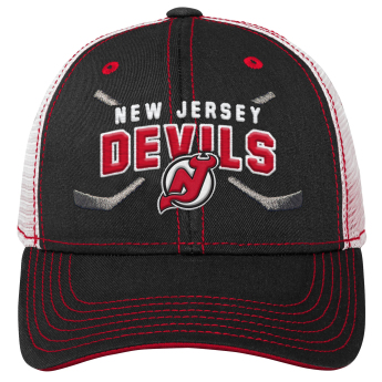 New Jersey Devils čiapka baseballová šiltovka Lockup Meshback Adjustable