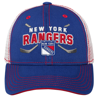 New York Rangers detská čiapka baseballová šiltovka Lockup Meshback Adjustable