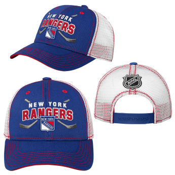 New York Rangers detská čiapka baseballová šiltovka Lockup Meshback Adjustable