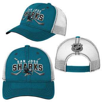 San Jose Sharks detská čiapka baseballová šiltovka Lockup Meshback Adjustable