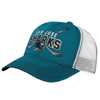 San Jose Sharks detská čiapka baseballová šiltovka Lockup Meshback Adjustable