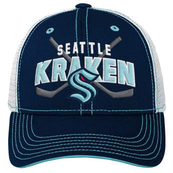 Seattle Kraken detská čiapka baseballová šiltovka Lockup Meshback Adjustable