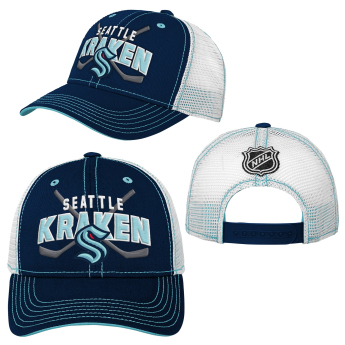 Seattle Kraken detská čiapka baseballová šiltovka Lockup Meshback Adjustable