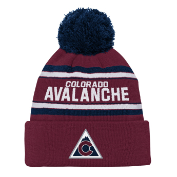 Colorado Avalanche detská zimná čiapka 3Rd Jersey Jacquard Cuff Pom
