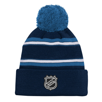 Columbus Blue Jackets detská zimná čiapka 3Rd Jersey Jacquard Cuff Pom