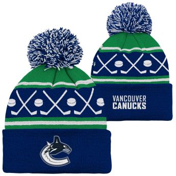 Vancouver Canucks detská zimná čiapka Face-Off Cuff Pom