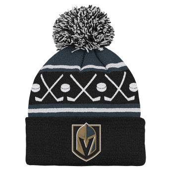 Vegas Golden Knights detská zimná čiapka Face-Off Cuff Pom