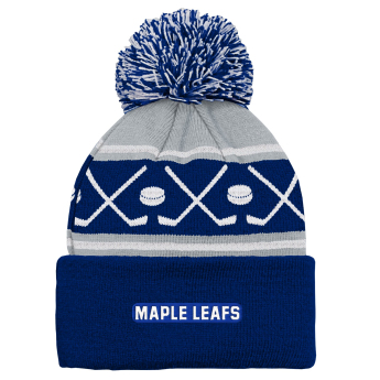 Toronto Maple Leafs detská zimná čiapka Face-Off Cuff Pom