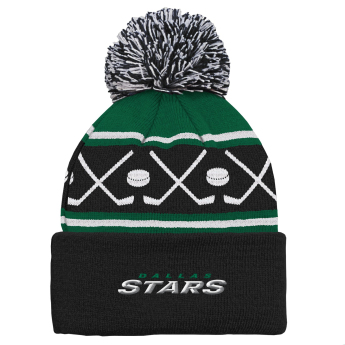 Dallas Stars detská zimná čiapka Face-Off Cuff Pom